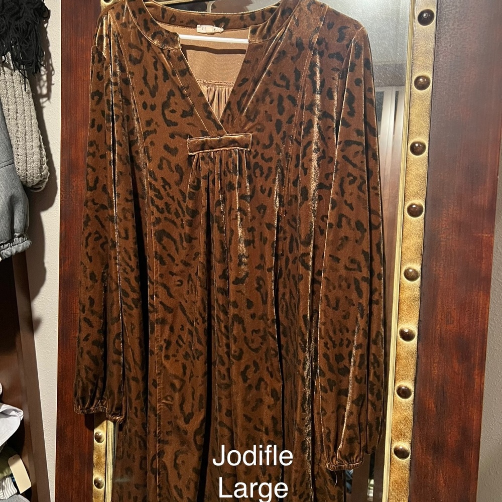 Cheetah print dress!